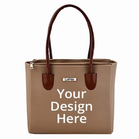 Beige Customized Women's Handbag (Set of 5)