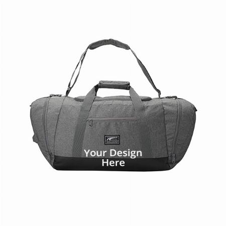 Grey Customized PUMA Duffle Bag (Dimensions - 47 x 28 x 28 cm)