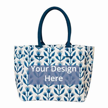 Blue Customized Women's Tote Bag