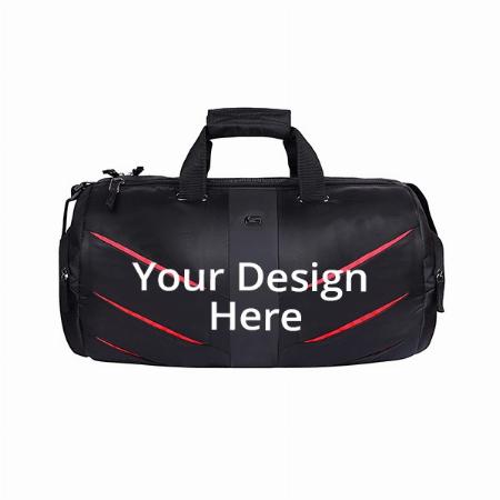 Black Customized Gear Magnum Duffel Polyester Travel Duffle Bag (Capacity - 40 Liters, Weight - 270 grams, Dimensions - 54 cm x 29.5 cm x 25 cm)
