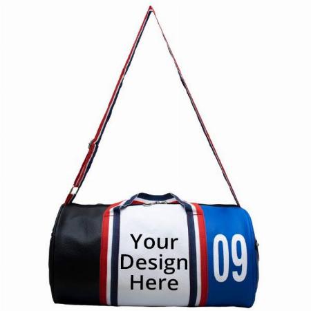 Multicolor Customized Gym Leatherette Duffle Bag