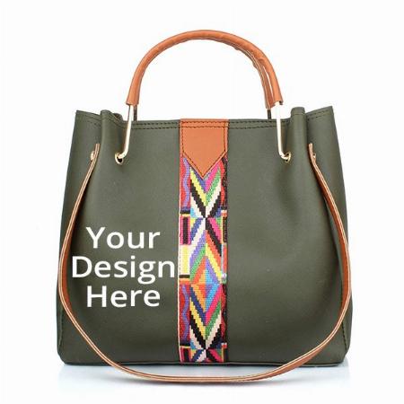 Green Customized Women's Handbag (Set of 4)