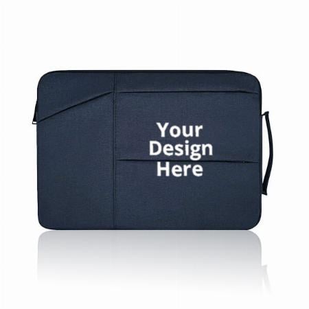 Blue Customized Laptop Sleeve Case with Handle