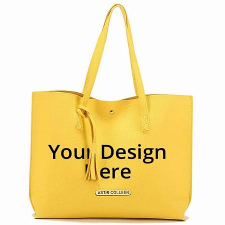Yellow Customized Women's Tote Bag