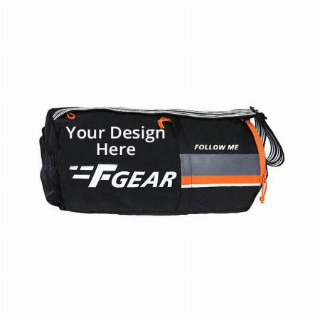Black Customized F Gear Gym Bag