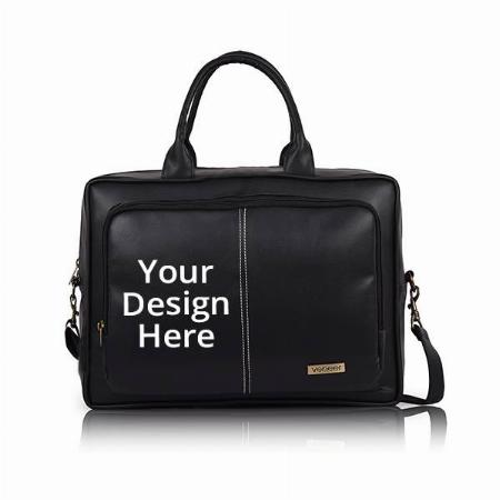 Black Customized Laptop Messenger Bag (Fits 16.5 inch Laptop)