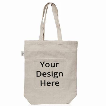 Off-White Customized Premium Canvas Tote Bags, Made of Organic Cloth Fabric
