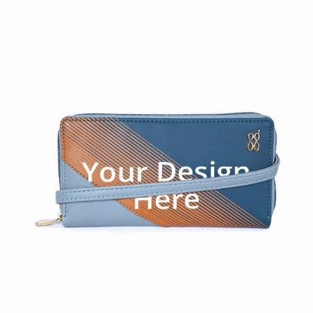 Ice Blue Customized Baggit Women's Wallet
