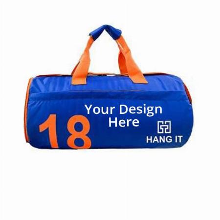 Blue Customized Hang It Gym Bag Combo includes Blue Gym Bag, Blue Bottle &amp; Blue Gloves