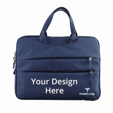 Blue Customized Basic Laptop Sleeve Case Cover Pouch for 15.6 Inch (39.6cm) Laptop