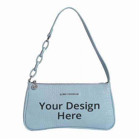 Blue Customized Women Shoulder Bag