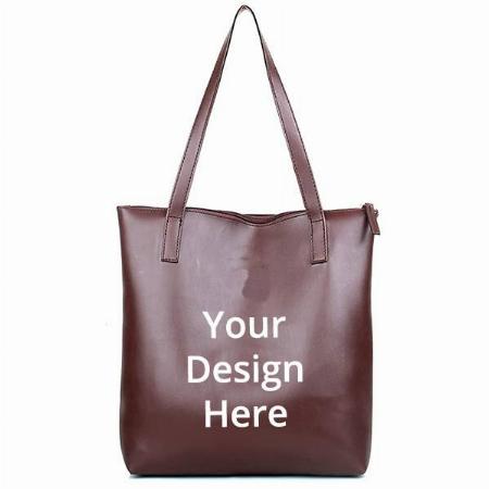 Brown Customized Women's Tote Bag