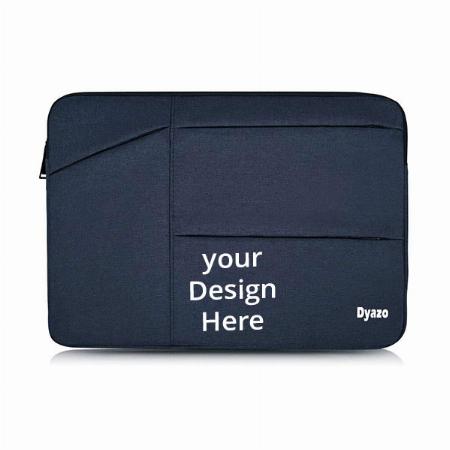 Blue Customized 15-15.6 inch Laptop Sleeve, Laptop Protective case Cover Carrying Bag with Three Pocket