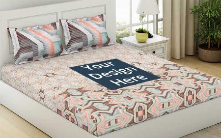Light Coral Customized Air Purifying Anti-Bacterial Bedsheet