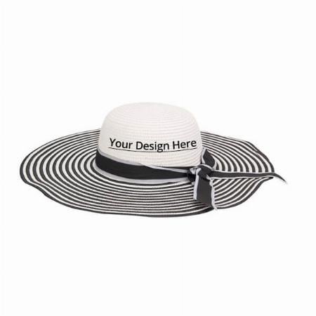 Black Stripes Customized Hat for Women