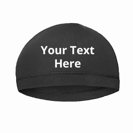 Black Customized Hat Liner/Skull Cap
