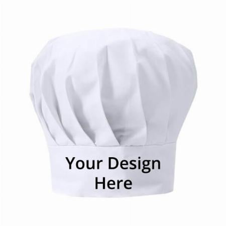 White Customized Adjustable Unisex Chef Hat