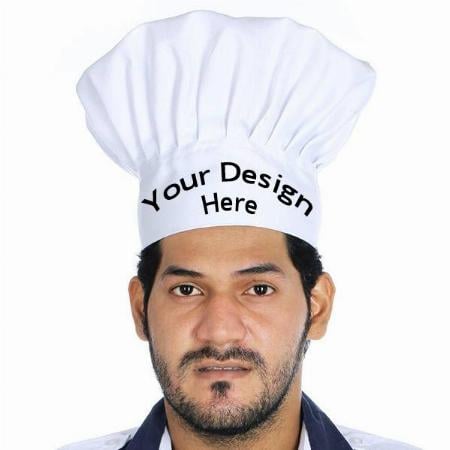 White Customized Chef Cap