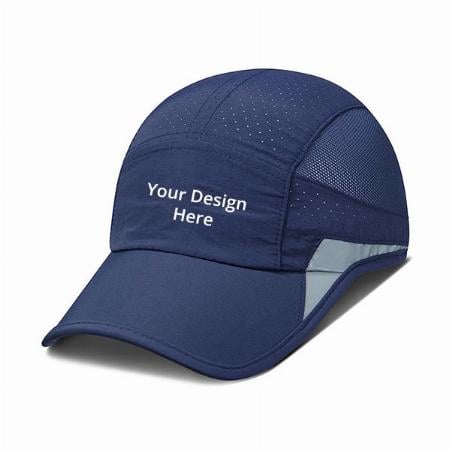 Blue Customized Reflective Lightweight Unisex Stylish Cap