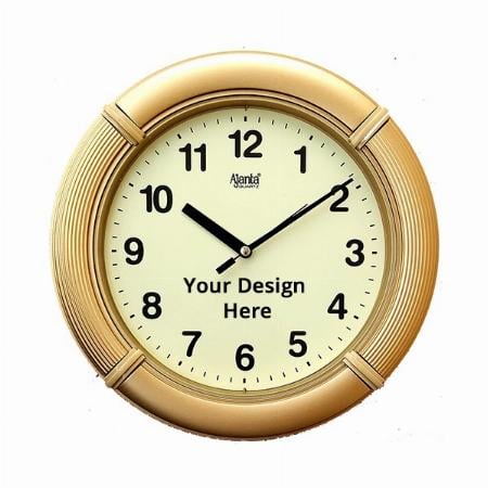 Light Brown Customized Ajanta Wall Clock