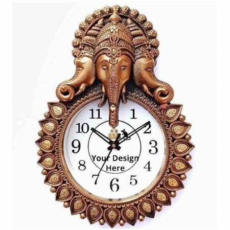 Brown Customized Wall Clock Home/Office/Bedroom/Home Decor/Gift Decor for Living Room, Wall Clock