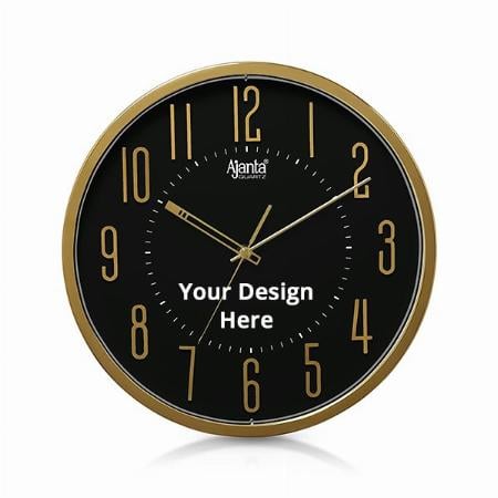 Black Customized Ajanta Designer Clock