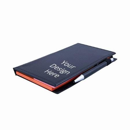 Black Customized Note Book with Clip Holder in Diary Style