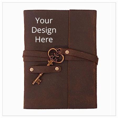 Brown Customized Leather Journal Diary Notebook
