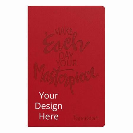 Red Customized Leather Diary (192 Pages)
