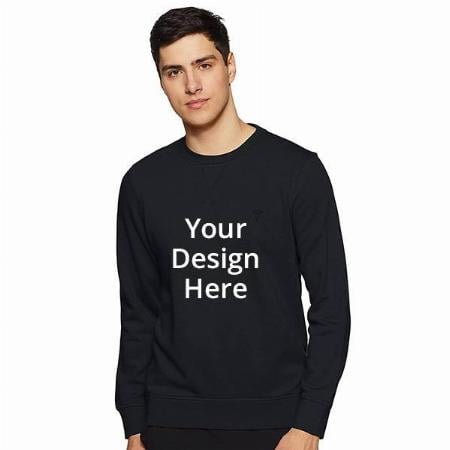 Black Customized Van Heusen Athleisure Men's Sweatshirt