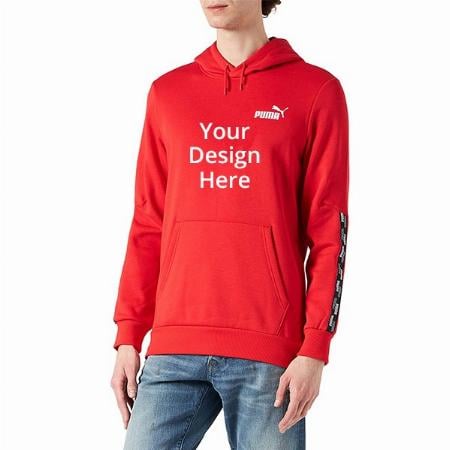 Red Customized PUMA Men's Casual Hoodie