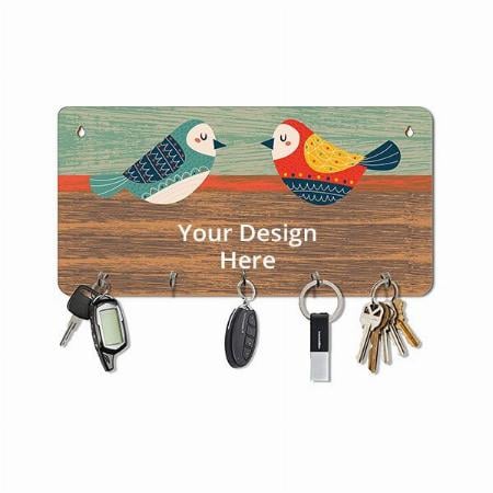Multi-Color Customized Wall Mount Wooden Key Holder