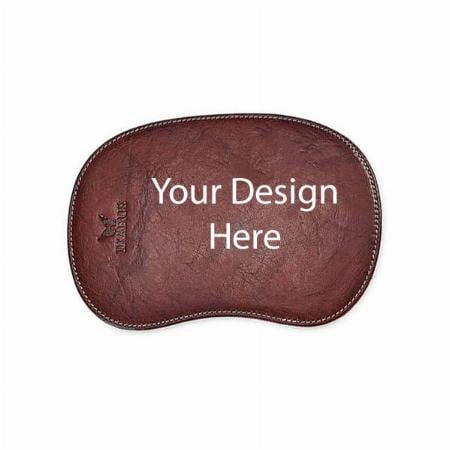 Dark Brown Customized Full Genuine Leather Mouse Pad | Computer Accessories