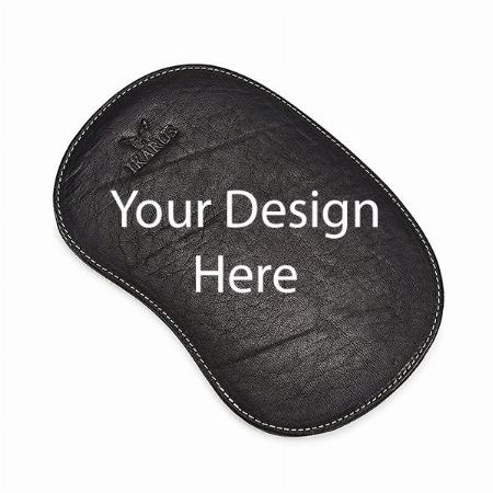 Black Customized Genuine Leather Mouse Pad | Computer Accessories
