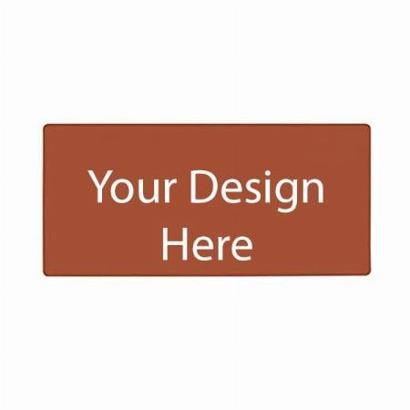 Brown and Grey Customized Office Desk Pad, Ultra Thin Waterproof PU Leather Mouse Pad, Dual Use Desk Writing Mat for Office/Home (Size - 80 x 40 cm)