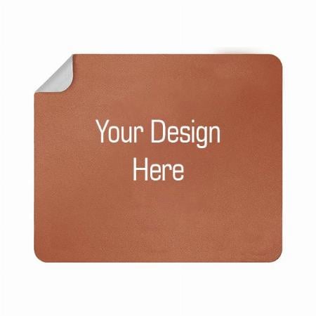 Brown and Grey Customized Mouse Pad, Non-Slip, Anti-Skid, Reversible use, Dual Color, Splash-Proof Suitable for Gaming, Computer, Laptop, Home &amp; Office (Size - 9.8 x 8.2 Inch)
