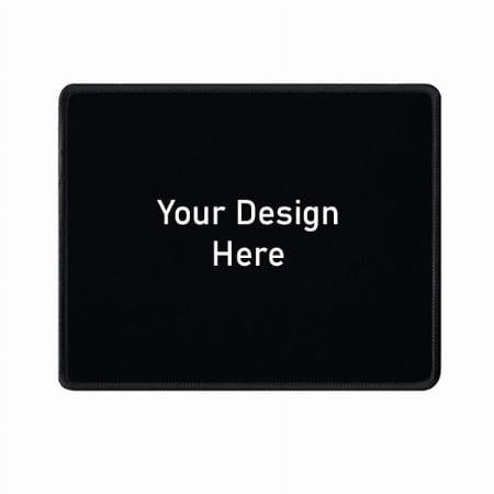 Black Customized Anti Slip Rubber Stitched Mouse Pad for Home, Office &amp; Gaming