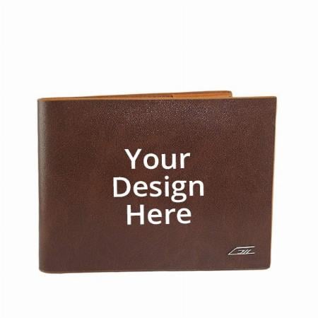 Dark Brown Customized Unisex Leather Passport Wallet