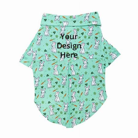 Pista Green Customized Dog Shirt Pet Daily Clothes Puppy Sweatshirt, Breathable T-Shirt