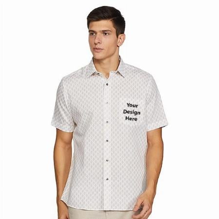 Light Khaki Customized Men's Regular Shirt