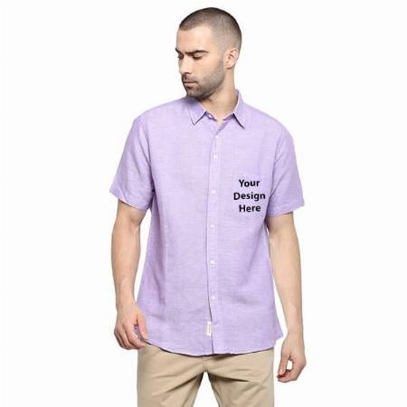 Lavender Customized Red Tape Men's Solid Regular Fit Casual Shirt