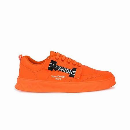 Orange Customized Sneakers for Men