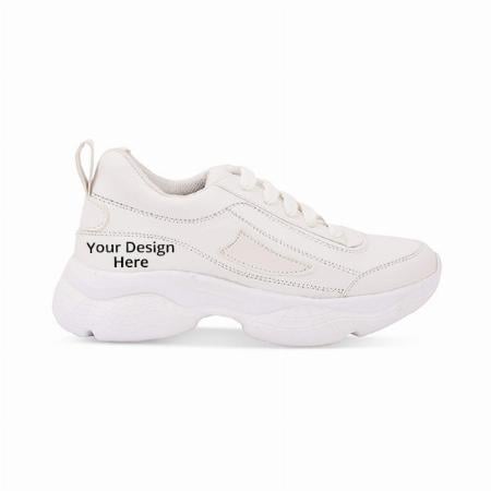 White Customized Women's Sneaker