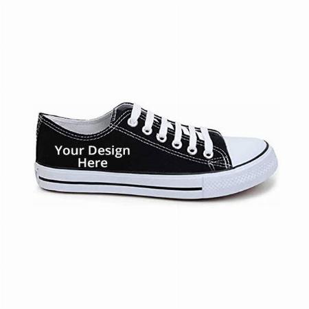 White Black Customized Women's Sneaker Shoes