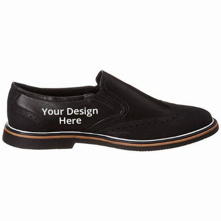Black Customized Men's Loafers