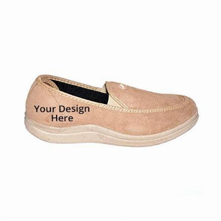 Beige Customized Liberty Men Casual Canvas Walking Shoes