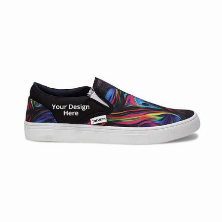 Multicolour Customized Designer Casual Slip on Sneaker Shoes