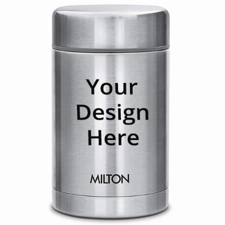 Silver Customized Milton Thermosteel Hot and Cold Soup Flask, 515 ml