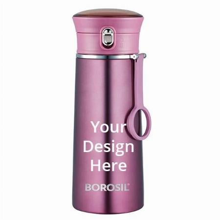 Purple Customized Stainless Steel Hydra Travelease Vacuum Insulated Flask Water Bottle, 420 ML