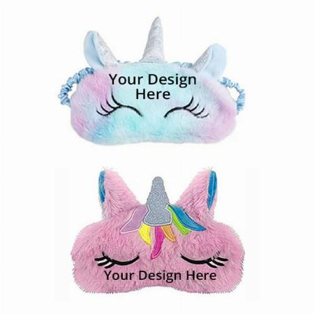 Multicolour Customized Unicorn Pack of 2 Sleep Mask